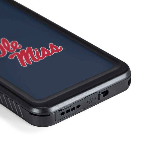 University of Mississippi Rebels Ole Miss Galaxy S24 Plus Waterproof Case